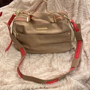 Steve Madden soft faux leather satchel.